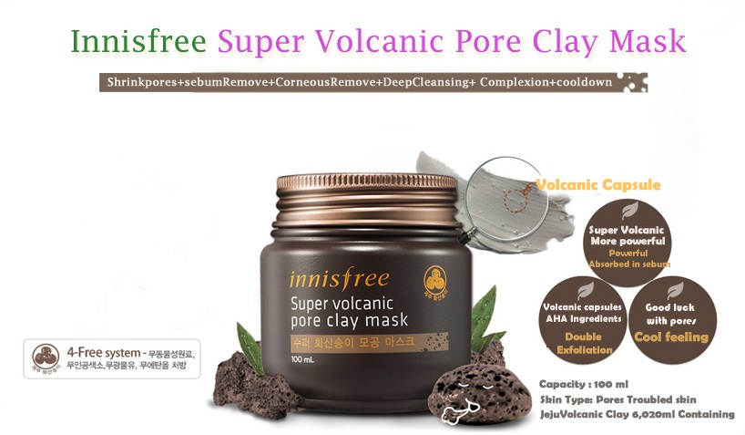 Innisfree Super Volcanic Pore Clay Mask 100ml