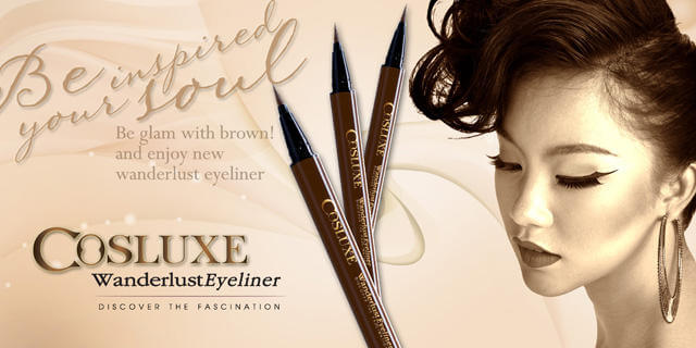 Cosluxe,Wanderlust,Eyeliner,Dark brown,อายไลเนอร์,สีน้ำตาลเข้ม,เมจิกอายไลเนอร์,เกาหลี