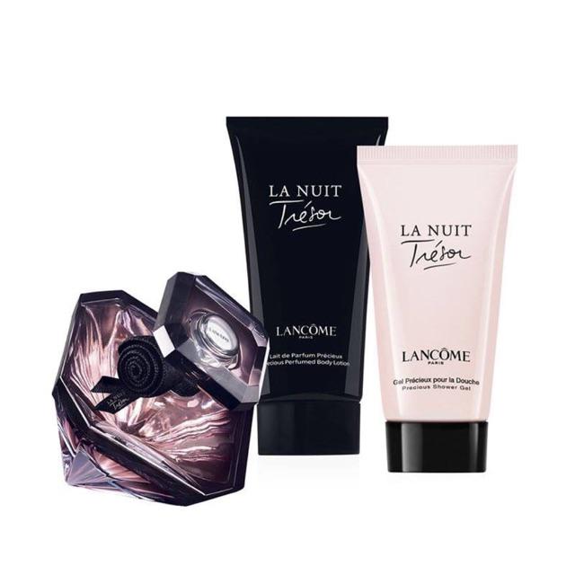 Lancome, LA NUIT TRESOR, น้ำหอม LA NUIT TRESOR Eau De Parfum 30ML, เจลน้ำหอมอาบน้ำ LA NUIT TRESOR Shower Gel 50ML ,โลชั่นน้ำหอมบำรุงผิวกาย LA NUIT TRESOR Body Lotion 50ML