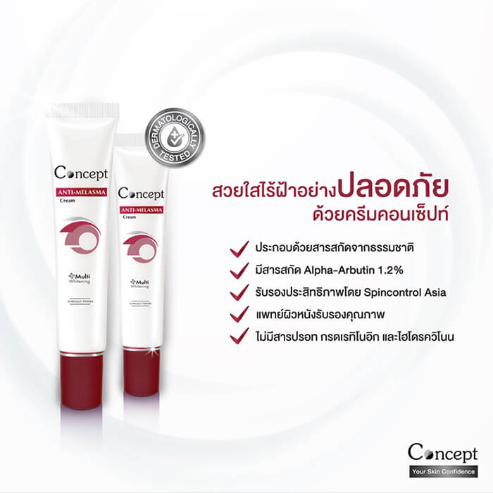 Nutri Master , Concept cream , Concept Anti , Melasma Cream , ครีมลดเลือนฝ้า , Nutri Master Anti Melasma 