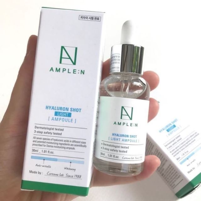 Coreana, Coreana AMPLE : N Hyaluron Shot Light Ampoule, Coreana AMPLE : N Hyaluron Shot Light Ampoule รีวิว, Coreana AMPLE : N Hyaluron Shot Light Ampoule ราคา, Coreana AMPLE : N Hyaluron Shot Light Ampoule สูตรใหม่, Coreana AMPLE : N, Coreana ของแท้, Coreana ดีไหม