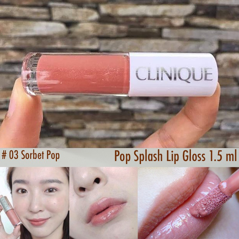 Clinique Pop Splash Lip Gloss Hydration ,Clinique Pop Splash Lip Gloss ,Clinique Pop Splash Lip Gloss รีวิว ,Clinique Pop Splash Lip Gloss review ,Clinique Pop Splash Lip Gloss Hydration #03 Sorbet Pop ,clinique pop splash lip gloss Sorbet Pop ,