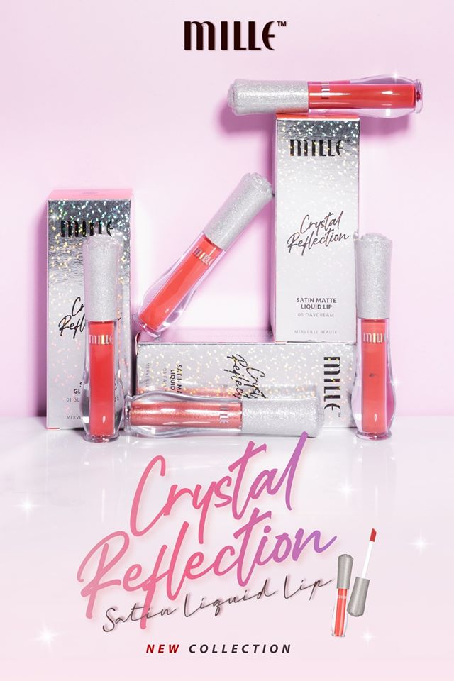 Mille, Mille รีวิว, Mille ราคา, Mille Crystal Reflection Satin Glaze Lip, Mille Crystal Reflection Satin Glaze Lip รีวิว, Mille Crystal Reflection Satin Glaze Lip ราคา, Crystal Reflection Satin Glaze Lip, Mille Crystal Reflection Satin Glaze Lip 1.7ml, Mille Crystal Reflection Satin Glaze Lip #01 Glossy Bomb, ลิปแมตต์, ลิปกลอส, ลิปสติก, ลิป