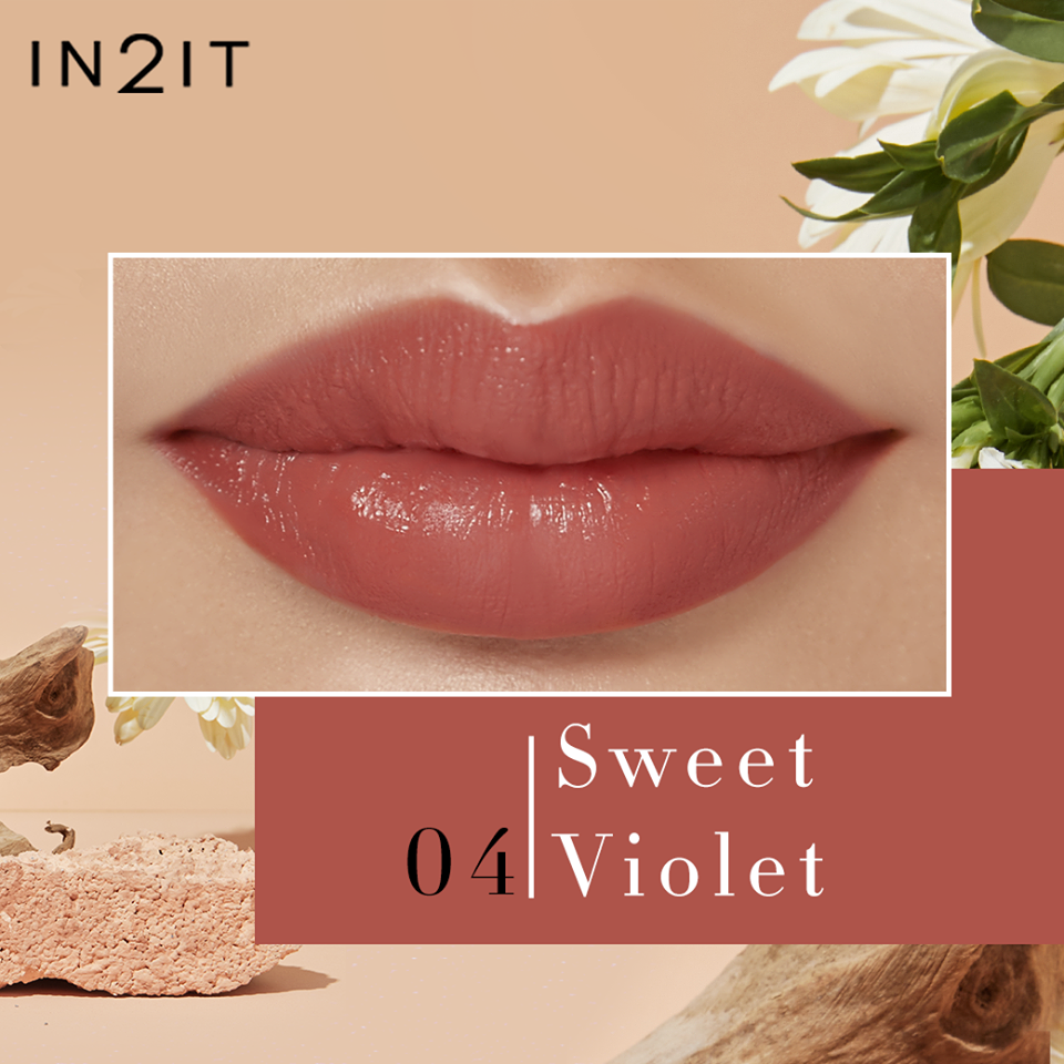 IN2IT, IN2IT Blooming Moist Lipstick, Blooming Moist Lipstick, Blooming Moist Lipstick #01 Orange Blossom, Blooming Moist Lipstick #02 Honesty, Blooming Moist Lipstick #03 Lady Of The Night, Blooming Moist Lipstick #04 Sweet Violet, Blooming Moist Lipstick #05 Buttercup, Blooming Moist Lipstick #06 Primrose, ลิปสติก, ลิปสติกเนื้อครีมมี่มอยส์, มอยส์เจอไรเซอร์