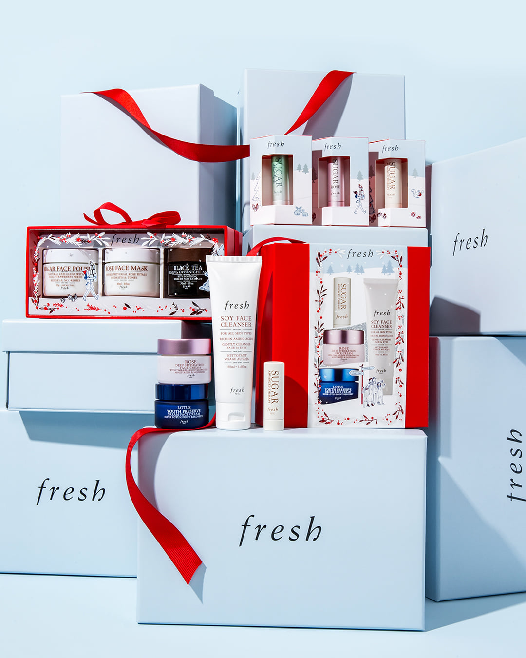 Fresh Holiday Set เซตผลิตภัณฑ์ทรีตเมนต์ยอดนิยมในขนาดพกพาในแพคเกจ Limited Edition ที่เหมาะสำหรับเป็นของขวัญให้คนพิเศษหรือตัว