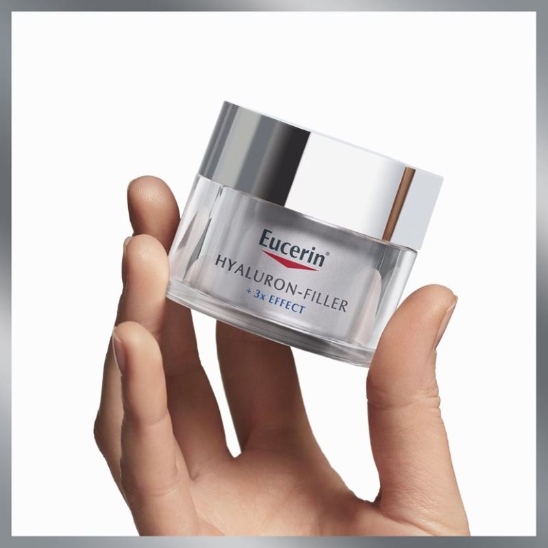 Eucerin Hyaluron-Filler + [3X] Effect Day Cream Dry Skin SPF15 50ml, Eucerin , ครีม Eucerin , Eucerin Hyaluron [3X]+ Filler Day Cream SPF15 50ml