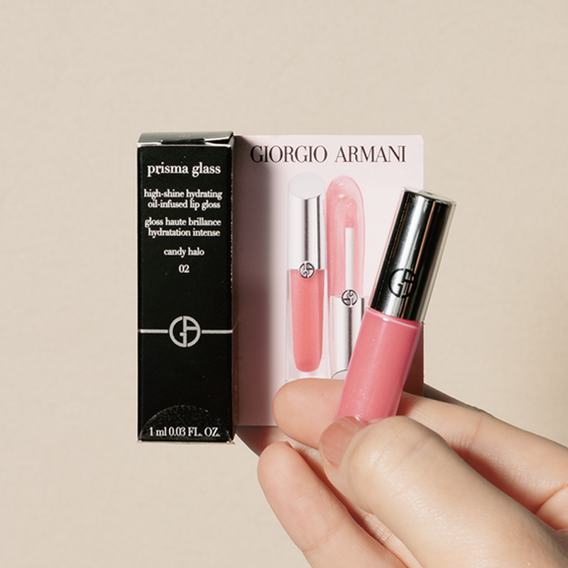 Giorgio Armani Prisma Glass Lip Gloss 1ml #02 Candy Halo 
